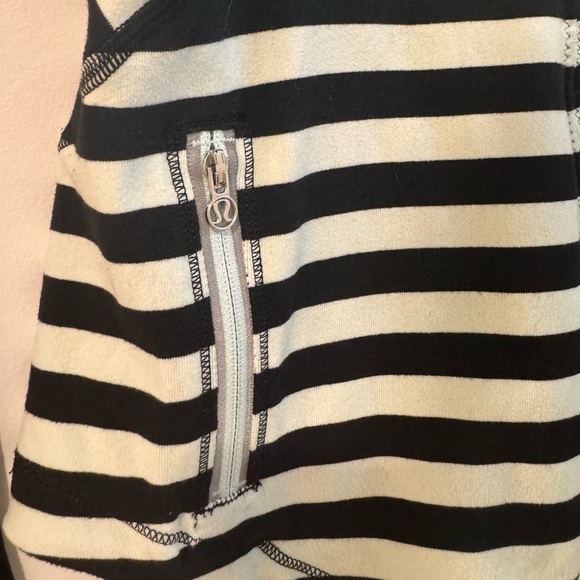 EUC Lululemon Striped Mint and Black long sleeve top - Picture 7 of 9